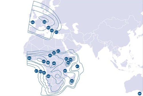 Africa PAS 10 Satellite Coverage